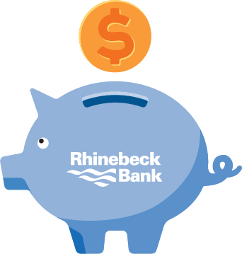 Rhinebeck Bank pig graphic