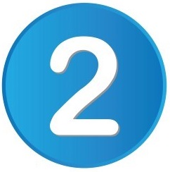 blue number 2 graphic